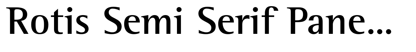 Rotis Semi Serif Paneuropean 65 Bold